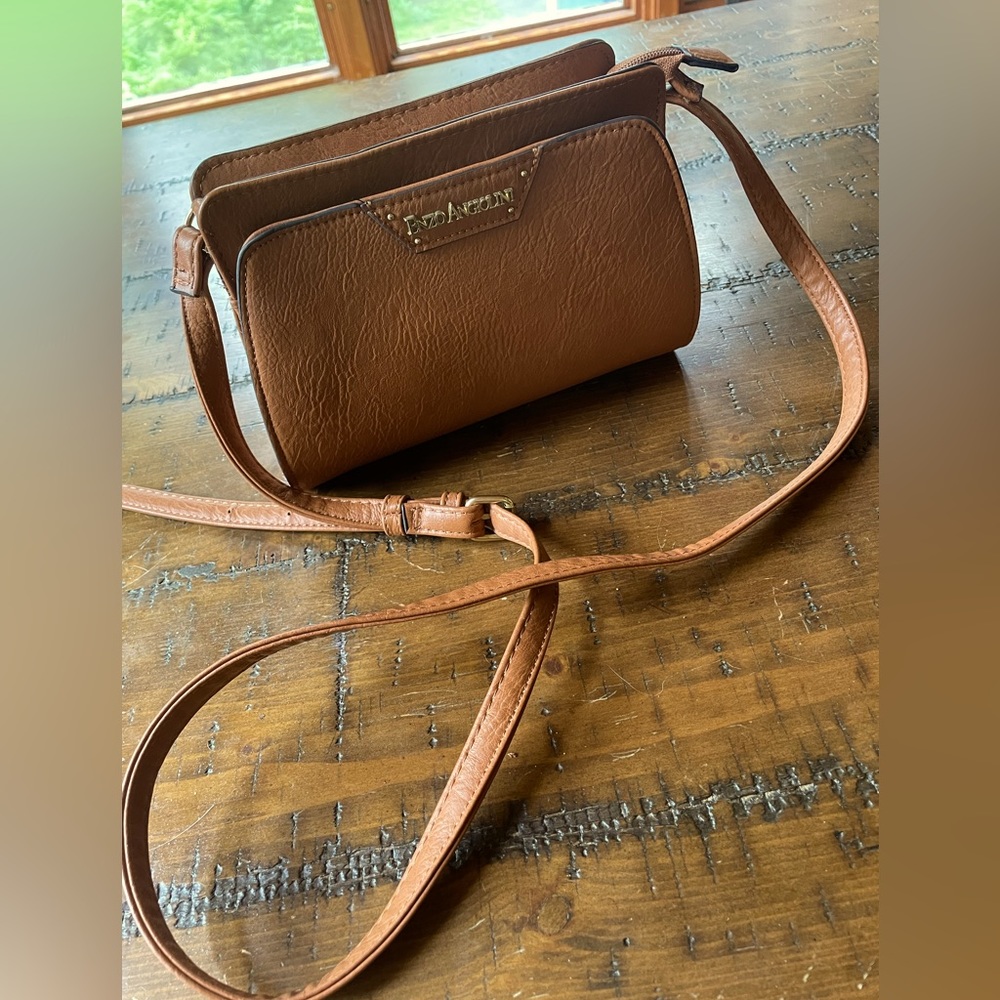 Enzo Angiolini Brown Leather Purse - Picture 1 of 14
